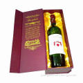 Decorative Cardboard Wine box with Silkscreen Printing Logos, Various Shapes and Sizes Available